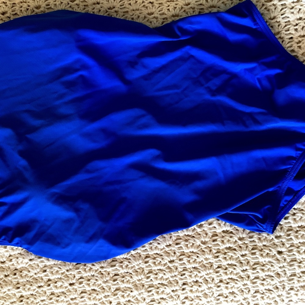 Land’s End royal blue tank swimsuit size 16w